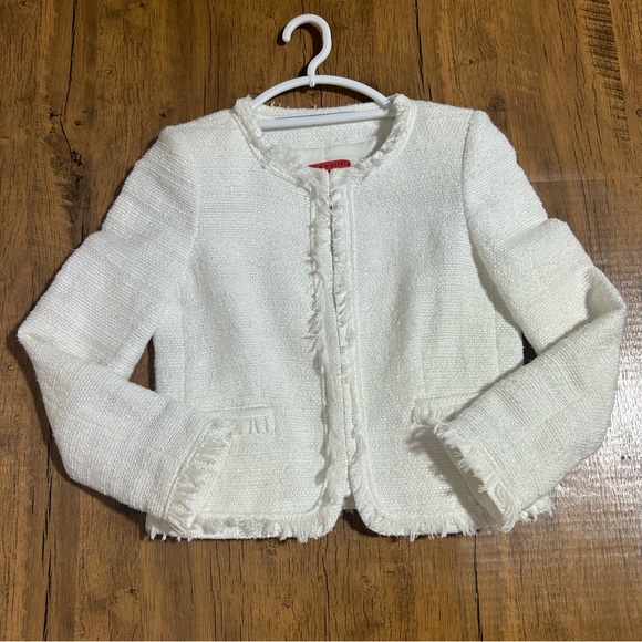 Alice + Olivia whiteTweed Blazer/jacket - Picture 6 of 16